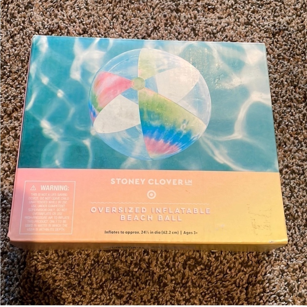 Stoney Clover x Target Oversized Inflatable Tie-Dye Beach Ball NWT - Picture 2 of 3